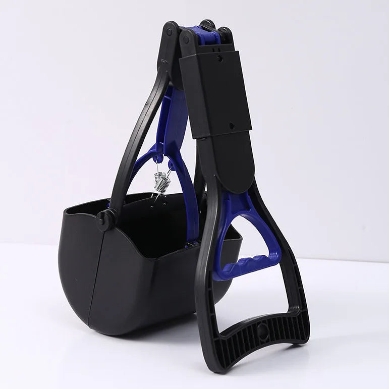 Heavy Duty Pooper Scooper with Long Handle and Clamping Jaw