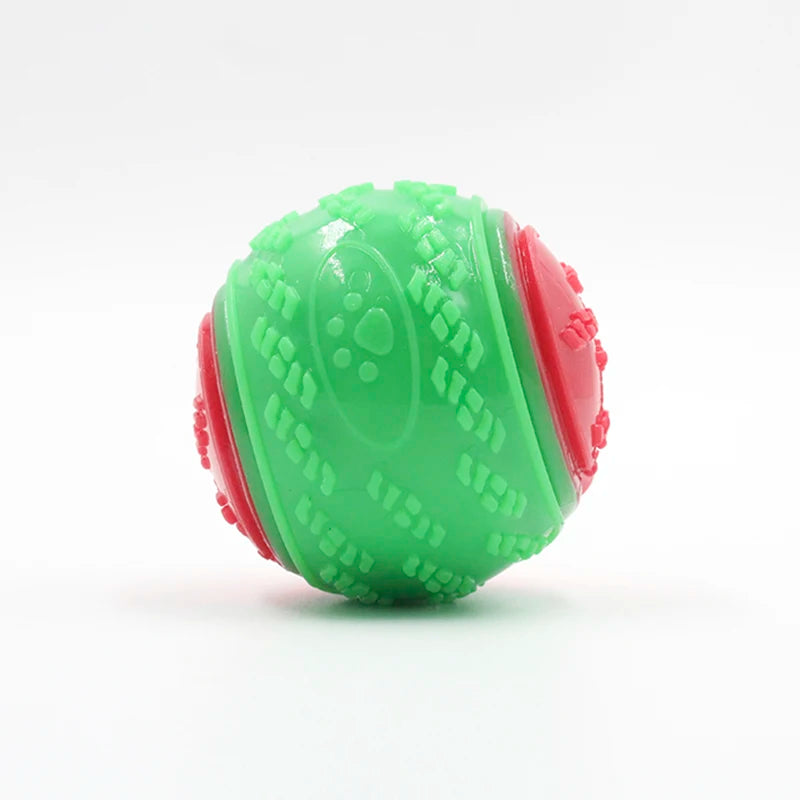 Soft TPR Dog Ball - Squeaky Bite-Resistant Dental Chew Toy