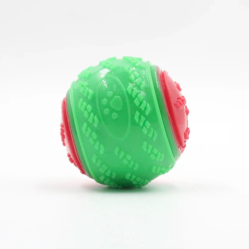 Soft TPR Dog Ball - Squeaky Bite-Resistant Dental Chew Toy