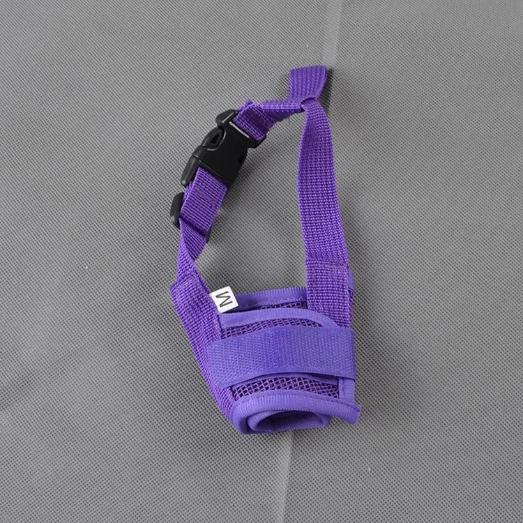 Adjustable Mesh Dog Muzzle - Breathable Anti-Bite Grooming Mask