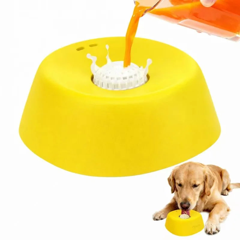 Anti-Choking Slow Feeder Dog Bowl - Non-Slip Lick Bowl for Treats