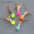 Cat Feather Ball Toy - Interactive Bouncing Chase Toy for Kittens