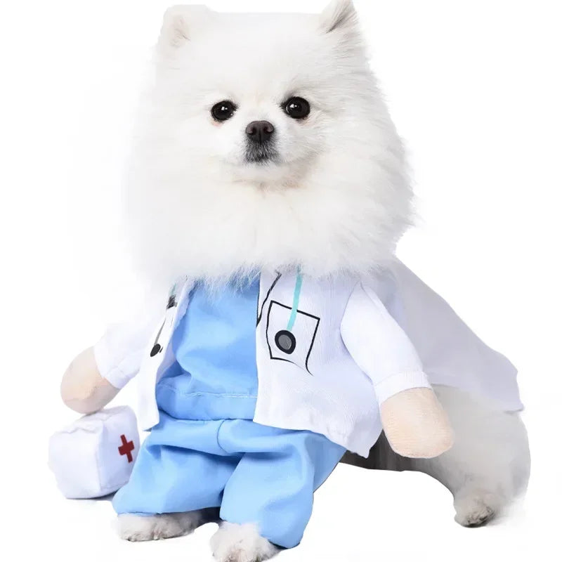 Halloween Pet Costume - Funny Standing Dress-Up Outfit for Dogs and Cats