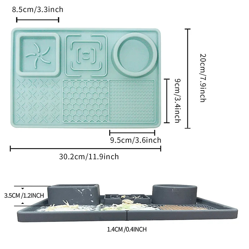 Calming Licking Mat & Slow Feeder for Dogs and Cats