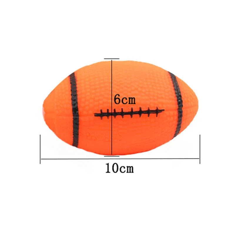 Squeaky Rubber Dog Ball 6cm - Chew and Fetch Toy for Small Dogs