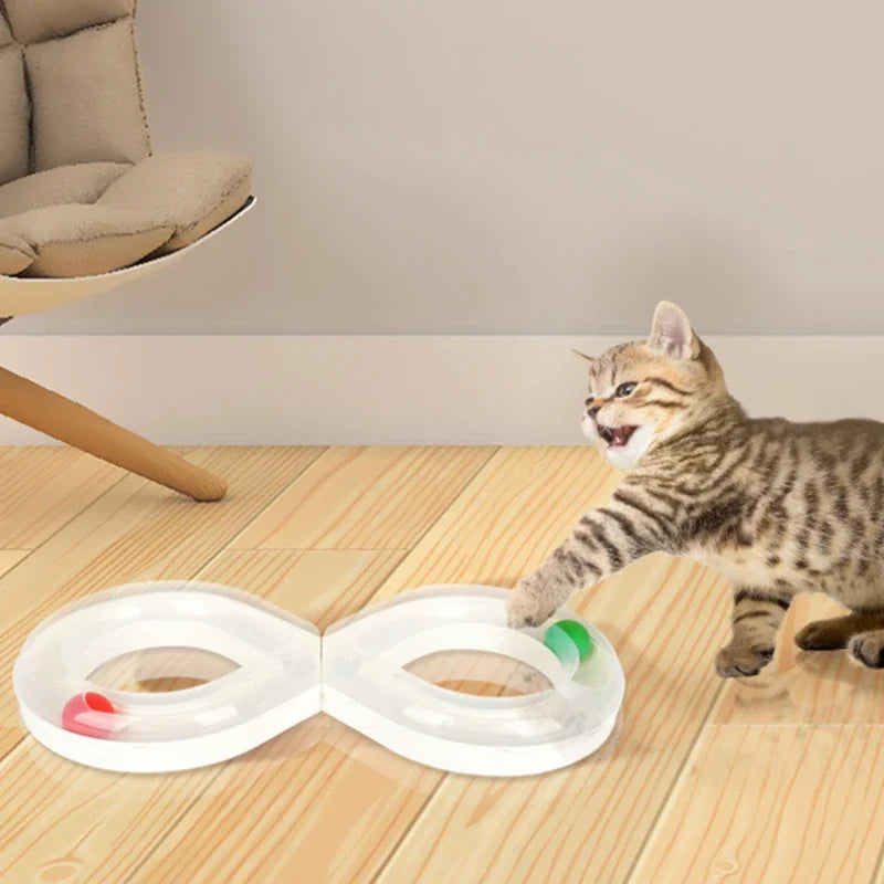 Cat Activity Set - Turntable, Tunnel and Teaser Stick Play Kit