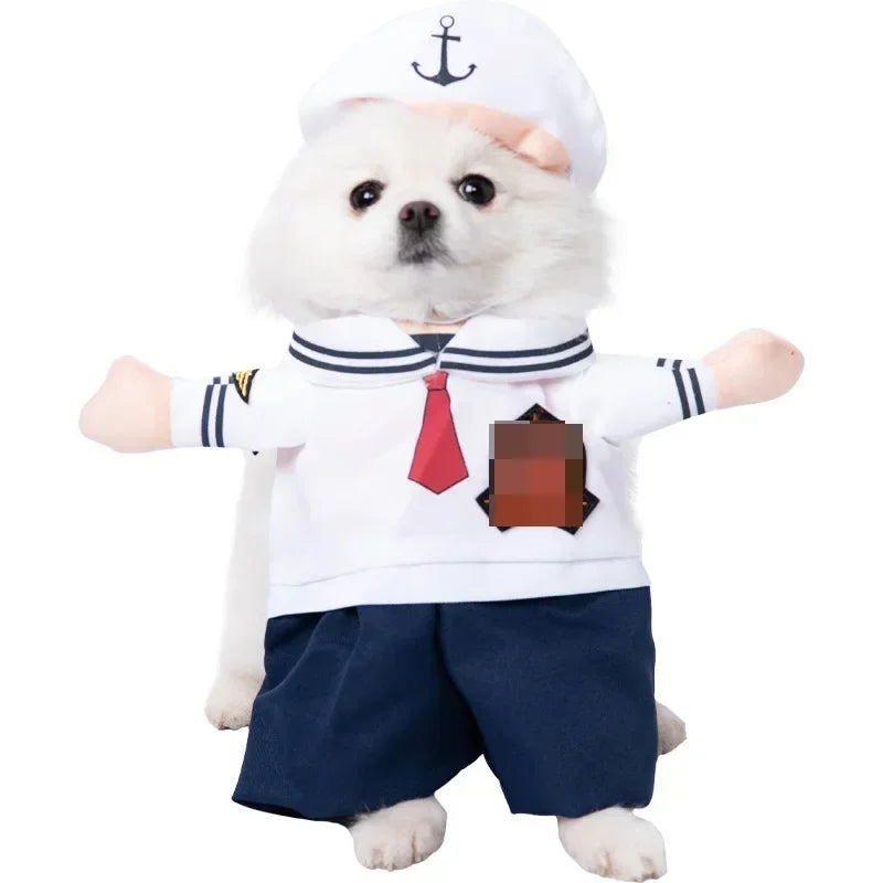 Halloween Pet Costume - Funny Standing Dress-Up Outfit for Dogs and Cats