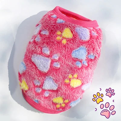 Puppy Puffer Jacket - Flannel Lined Winter Vest for Small Dogs