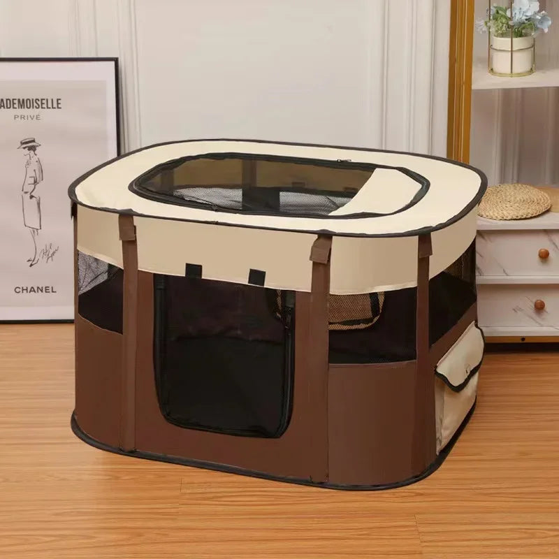 Folding Cat House Tent - Cosy Delivery Room and Kitten Bed