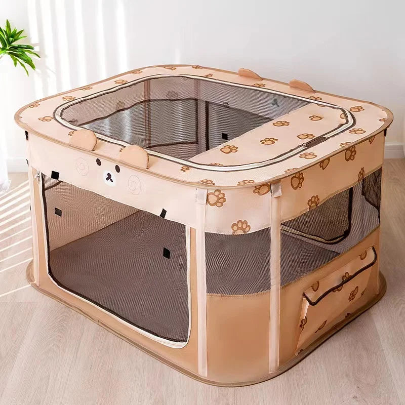 Folding Cat House Tent - Cosy Delivery Room and Kitten Bed