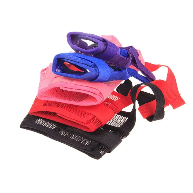 Adjustable Mesh Dog Muzzle - Breathable Anti-Bite Grooming Mask