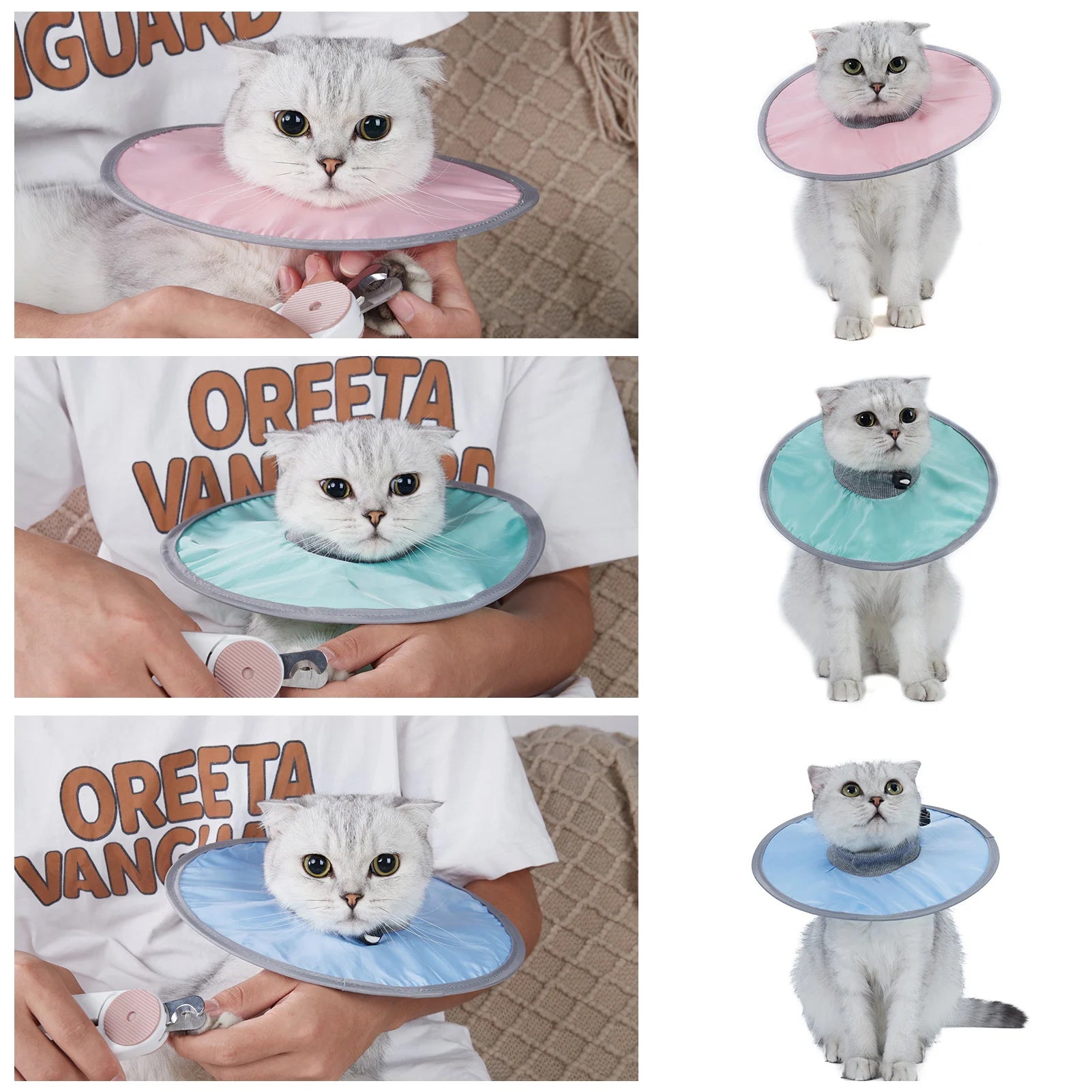 Reusable Pet Recovery Collar - Anti-Lick Cone for Cats and Dogs
