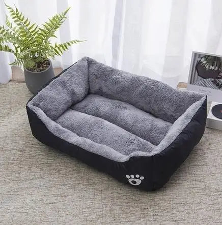 Square Nest Dog Bed - Warm Bolstered Kennel for Small to Plus Size Dogs
