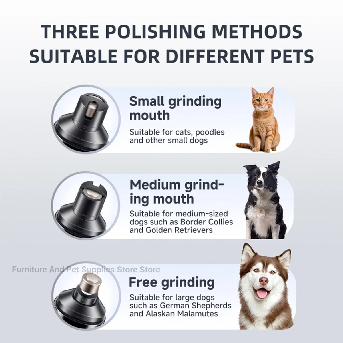 Electric Dog Nail Grinder - USB Rechargeable Quiet Nail Trimmer