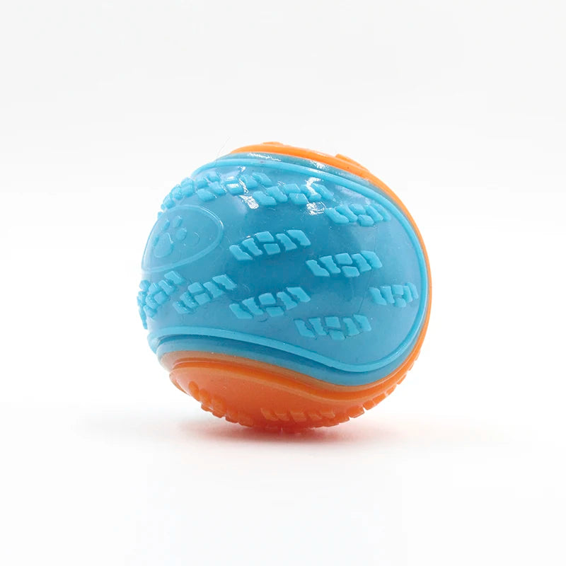 Soft TPR Dog Ball - Squeaky Bite-Resistant Dental Chew Toy