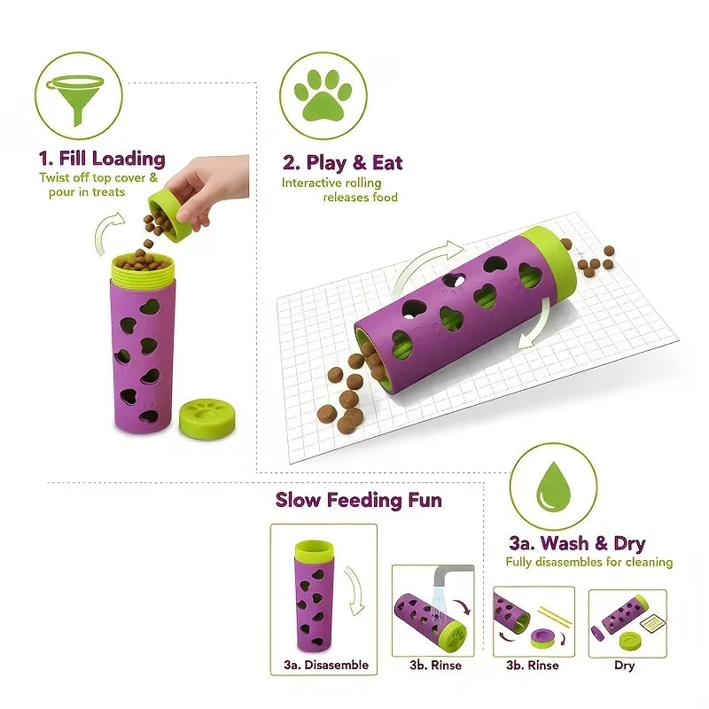 Detachable Treat Dispenser & Slow Feeder Toy for Dogs and Cats
