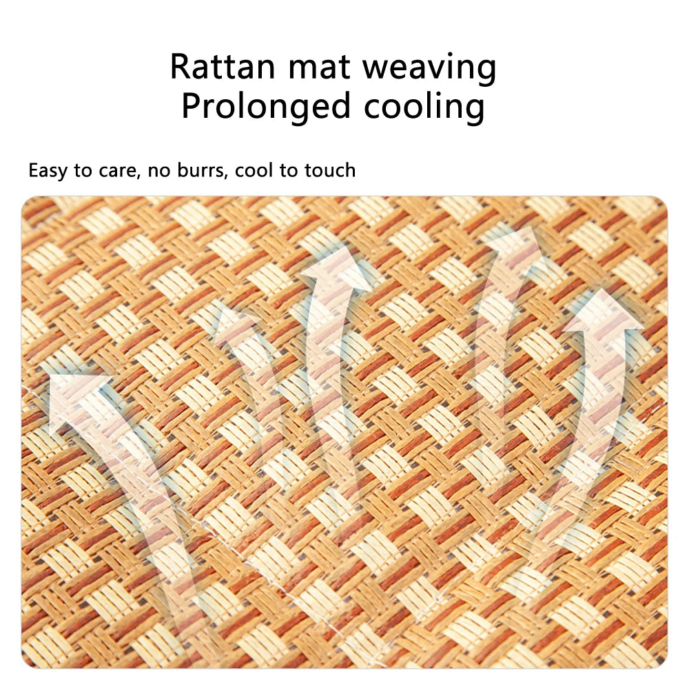 Rattan Cooling Dog Bed - Breathable Summer Sofa with Raised Sides