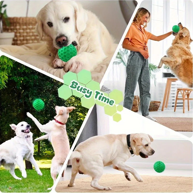 Tough Rubber Chew Ball for Aggressive Chewers - Beef Flavour