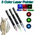 Green and Red Laser Pointer Pen - LED Flashlight Cat Play Torch