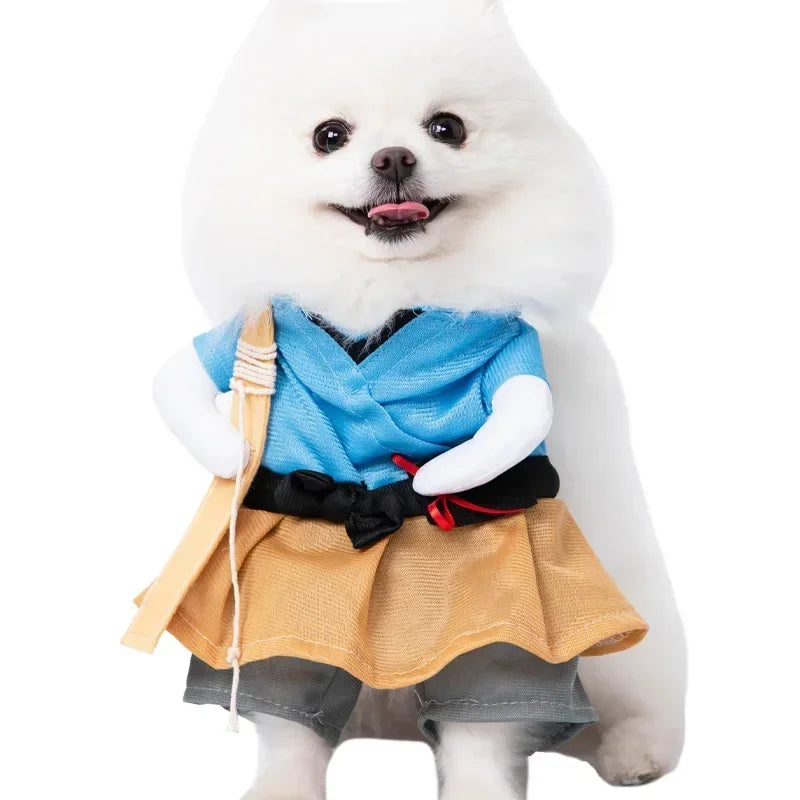 Halloween Pet Costume - Funny Standing Dress-Up Outfit for Dogs and Cats