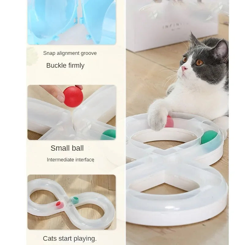 Cat Activity Set - Turntable, Tunnel and Teaser Stick Play Kit