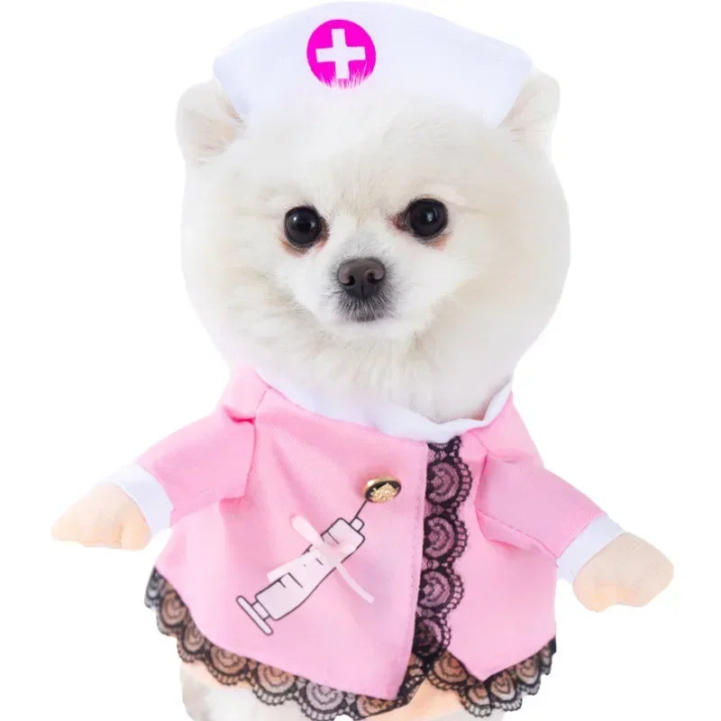 Halloween Pet Costume - Funny Standing Dress-Up Outfit for Dogs and Cats