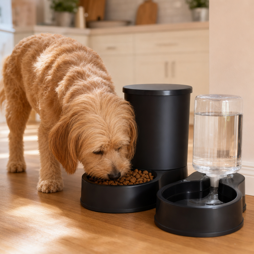 800mL Pet Automatic Feeder lifestyle