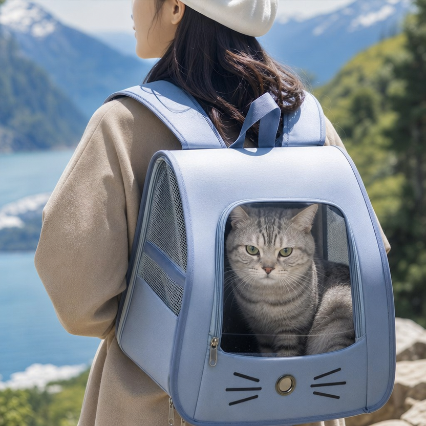 Pet Cat Carrier Backpack lifestyle