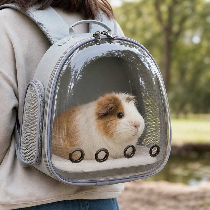 Small Animal Carrier Backpack lifestyle