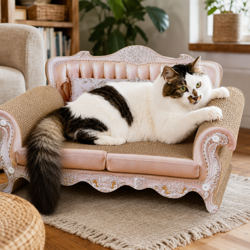 Pet Furniture Cat Scratcher Sofa lifestyle