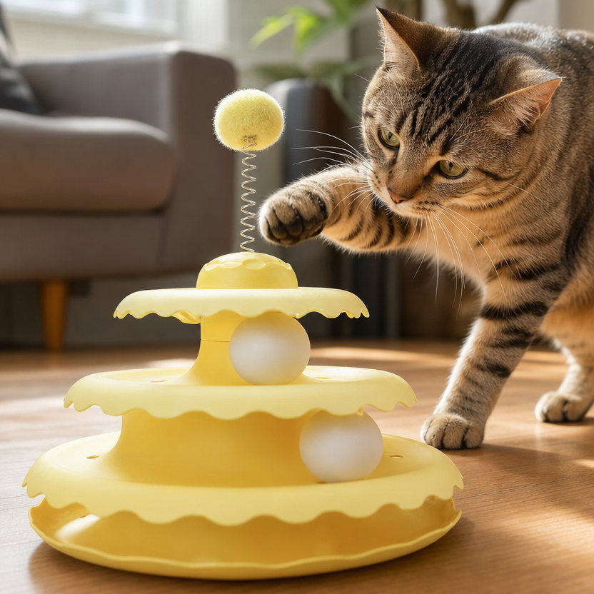 Cat Turntable Self-Entertainment Toy lifestyle