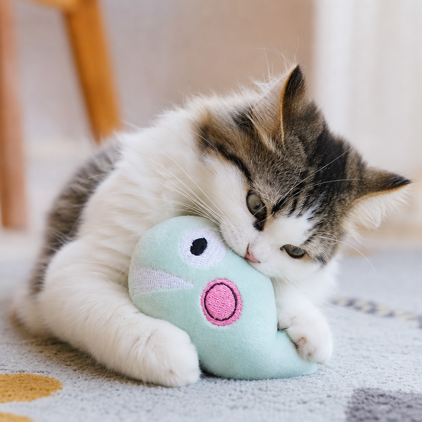 Plush Catnip Cat Toy lifestyle