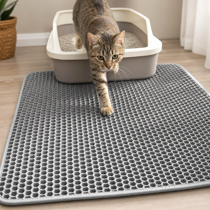 Cat Litter Mat Double Layer lifestyle
