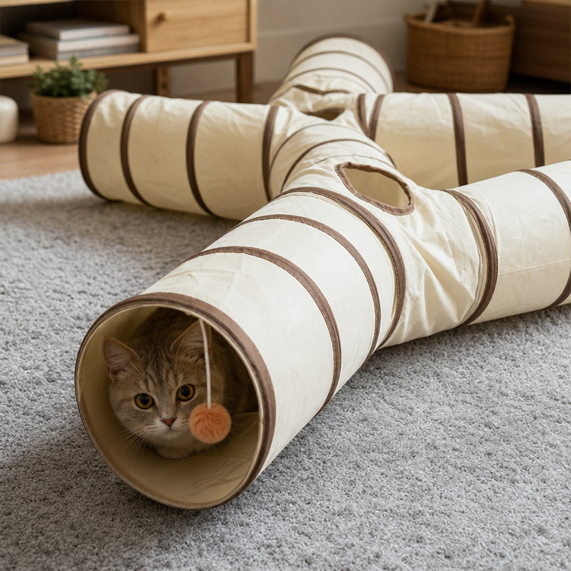 Cat Tunnel Tube Toy lifestyle