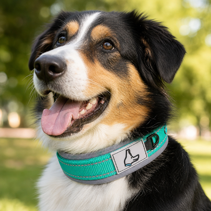 Padded Dog Collar lifestyle