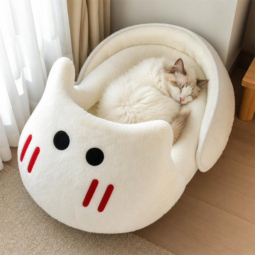 Semi-enclosed Cat Kennel Winter Warm lifestyle