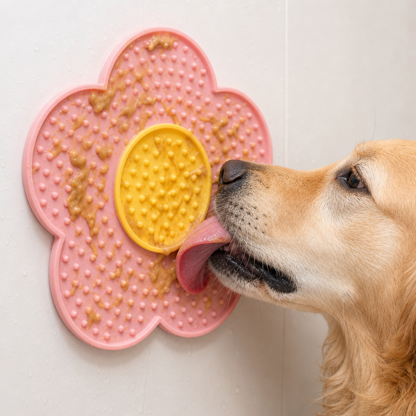 Sunflower Silicone Licking Pad lifestyle