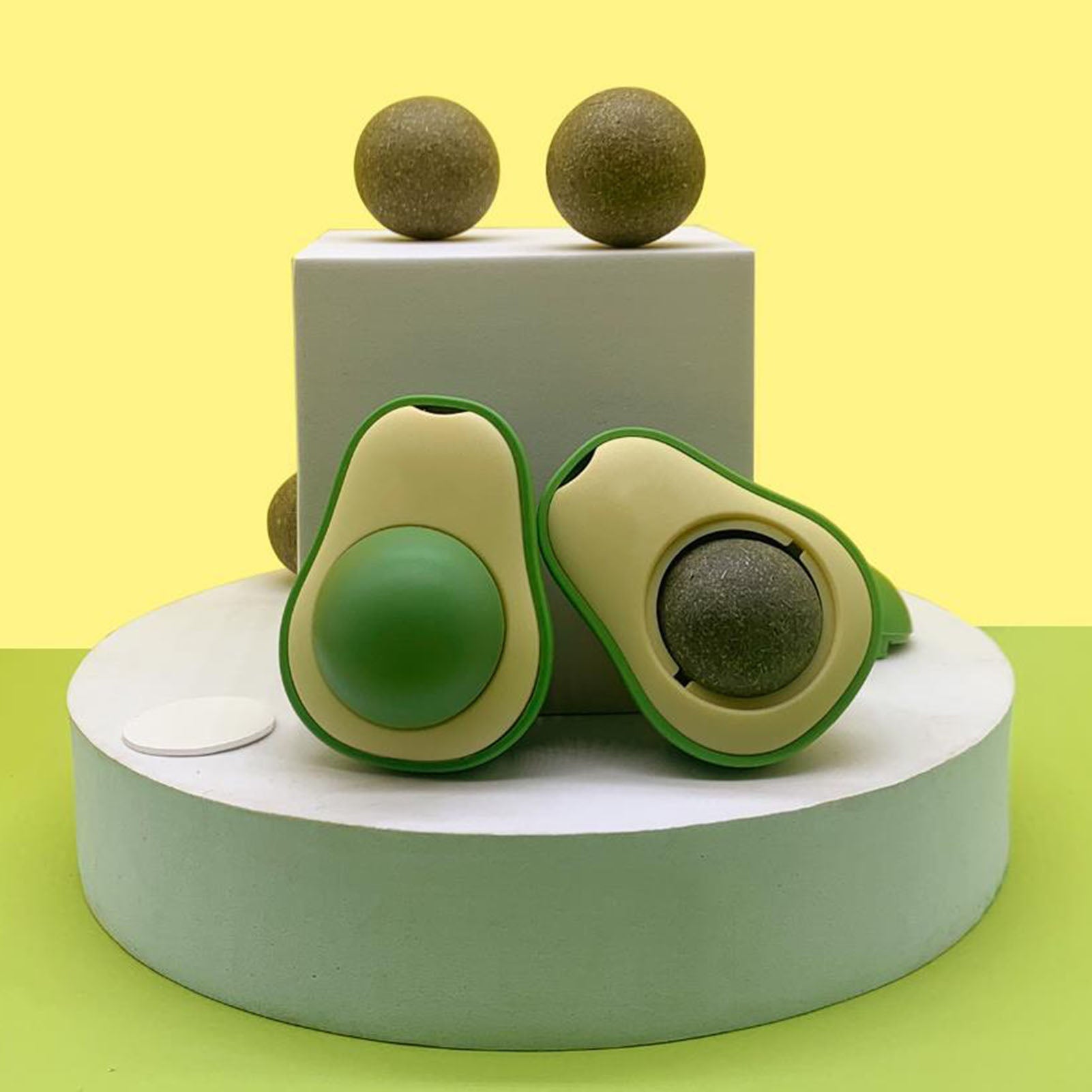 Avocado Catnip Cat Toy - Soft Chew Toy for Cats and Kittens