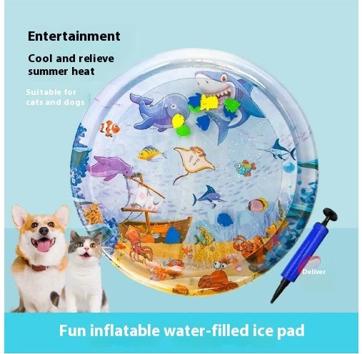 Summer Pet Water Bed - Cooling Water-Filled Mat for Dogs and Cats