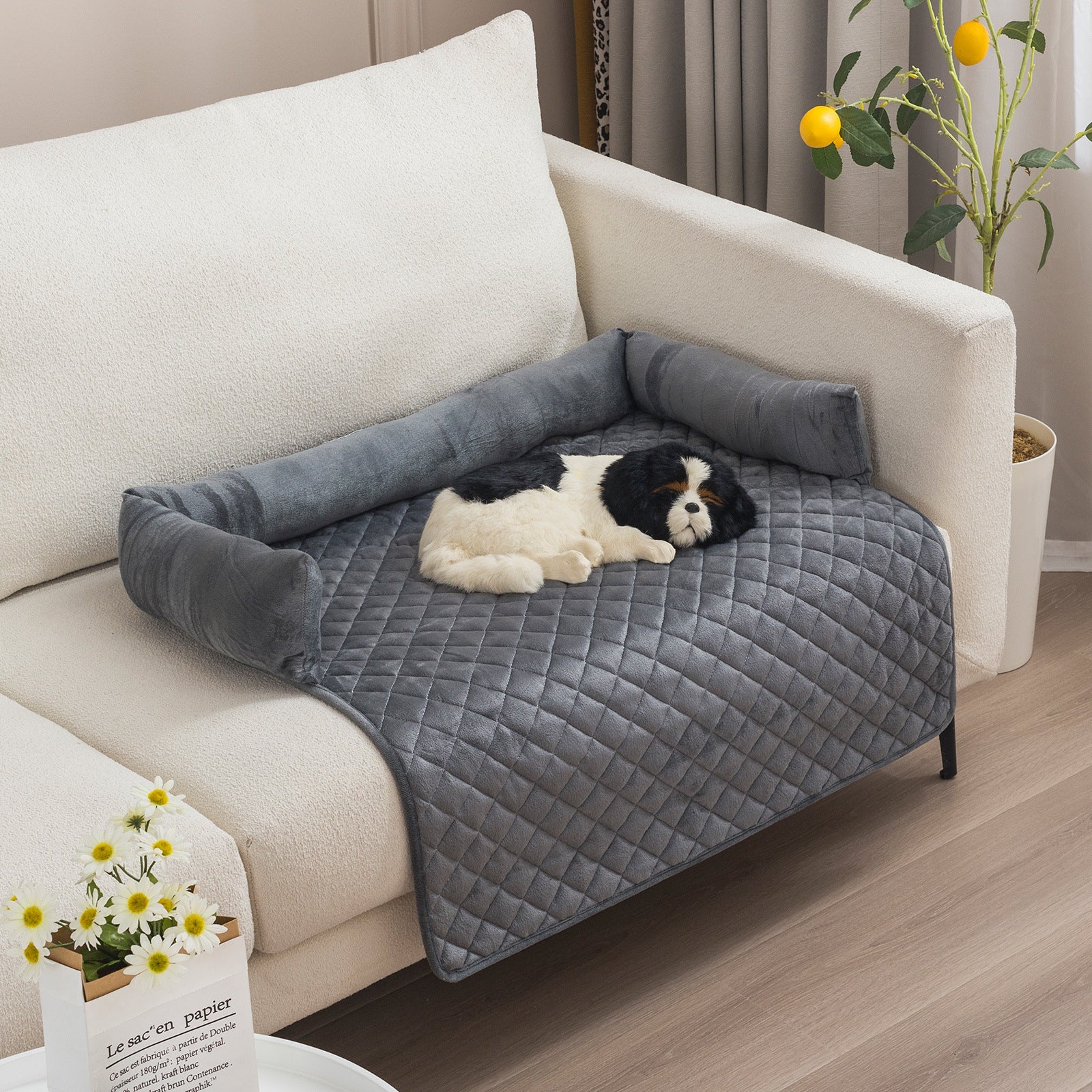 Large Dog Sofa Bed Cushion - Supportive Lounger for Big Breeds