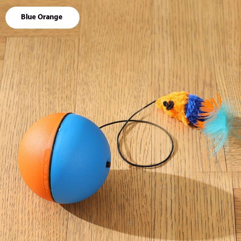 Electric Auto Cat Teaser Ball - Self-Moving Interactive Chase Toy