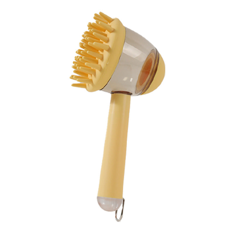 3-in-1 Pet Bath Brush - Shampoo Scrubber for Dogs and Cats