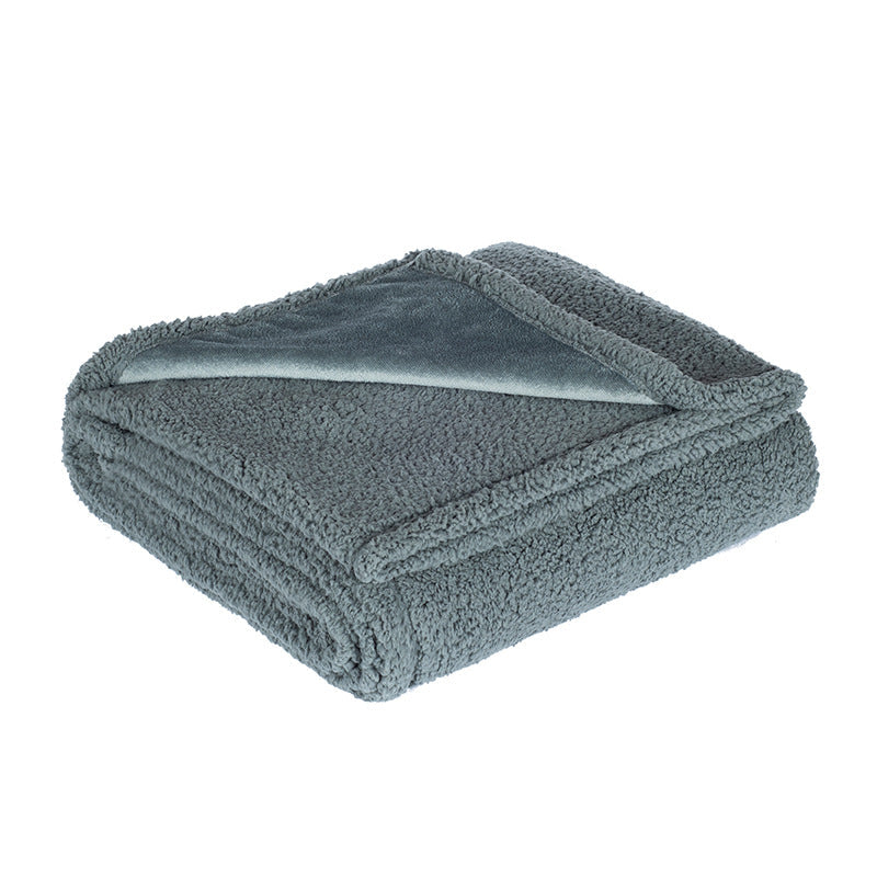 Sherpa Fleece Pet Blanket - Soft Warm Throw for Dogs and Cats