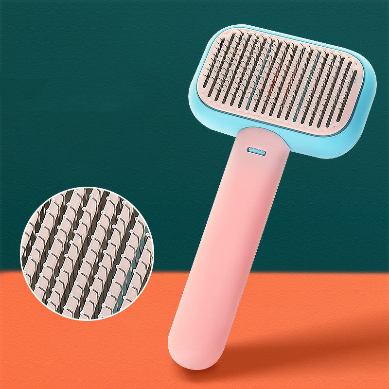 Stainless Steel Pet Comb - Durable Grooming Brush for Cats and Dogs