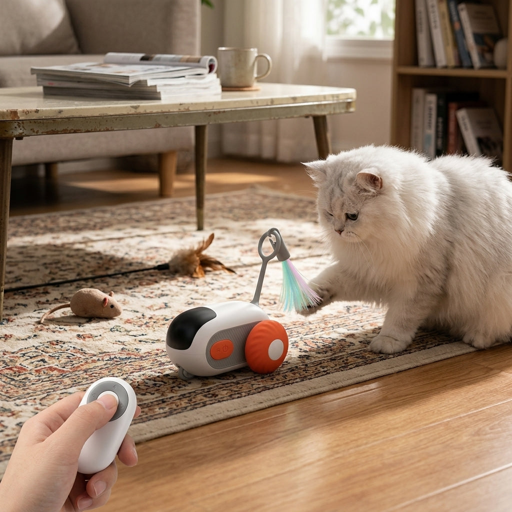 RC Cat Chasing Car Toy USB lifestyle