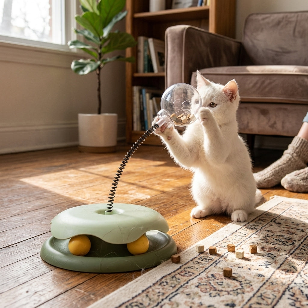 Cat Food Leakage Turntable Toy lifestyle