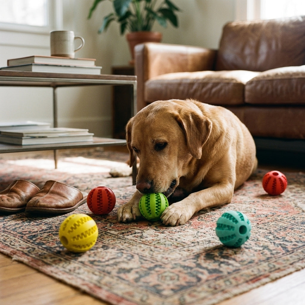 Pet Treat Feeding Ball lifestyle
