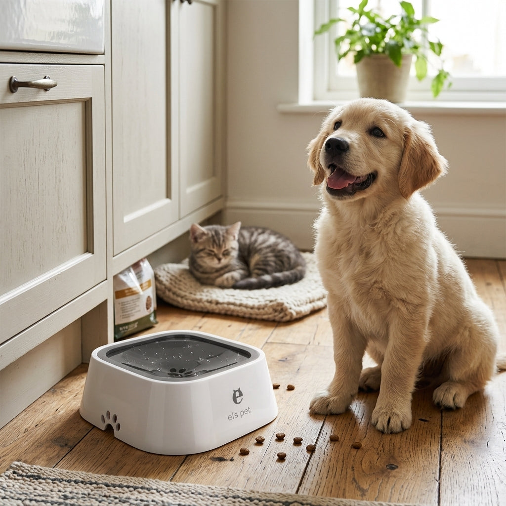 Floating Anti-Overflow Pet Bowl lifestyle