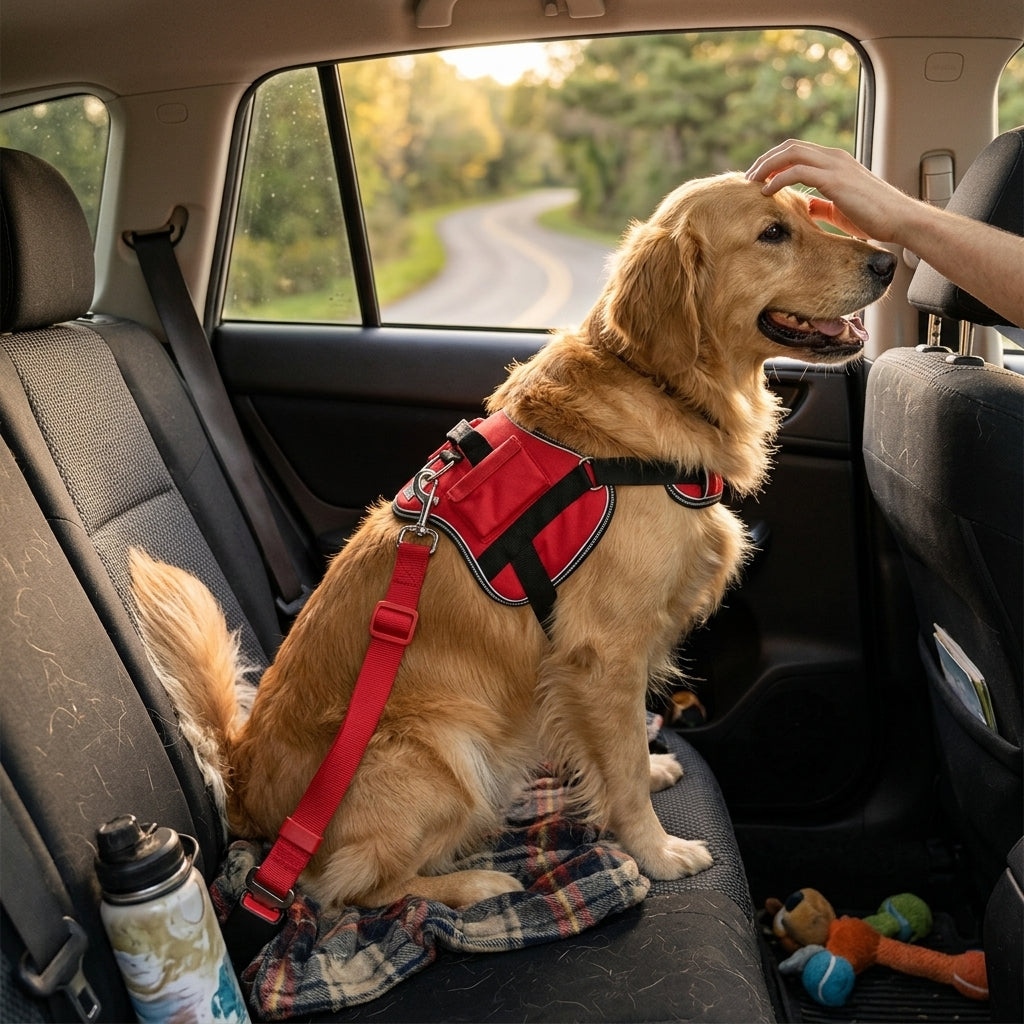 Pet Car Seat Safety Belt Clip lifestyle