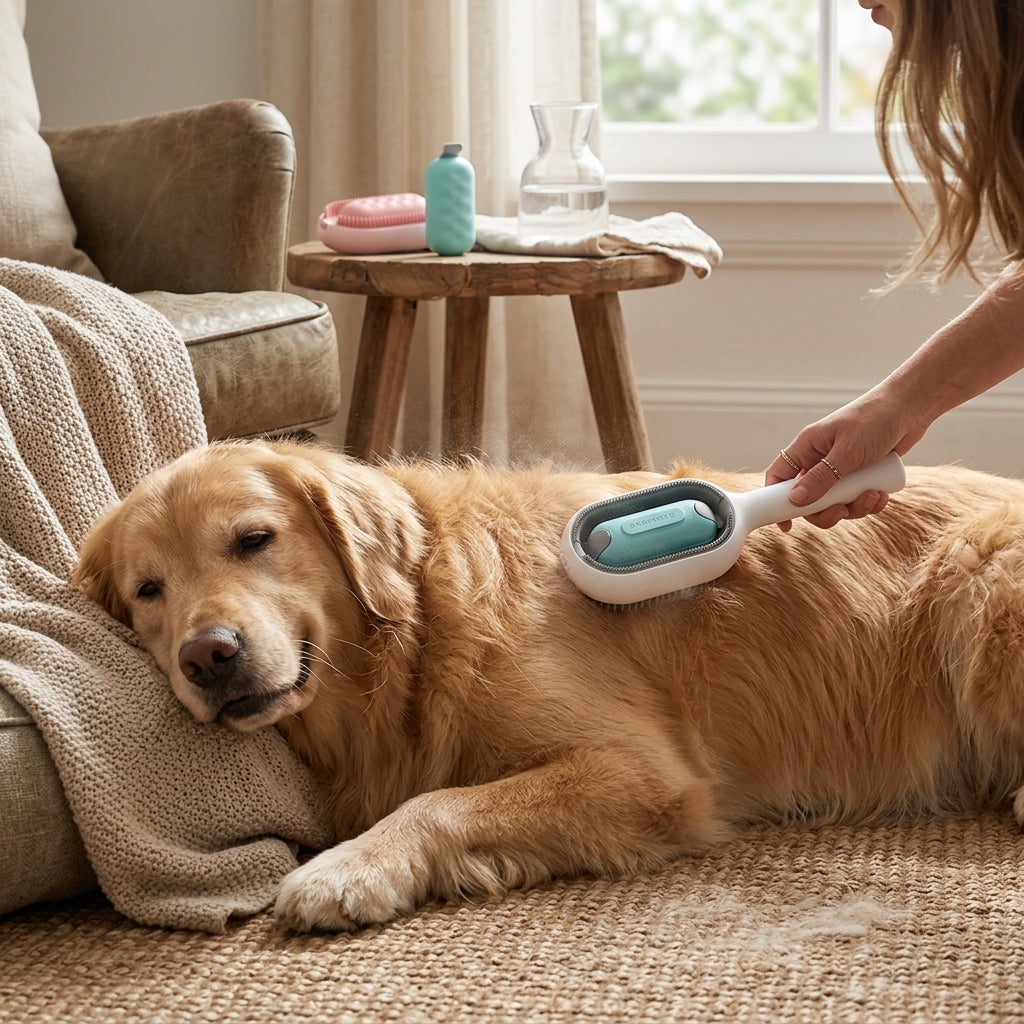 4-in-1 Cat Grooming Water Brush lifestyle